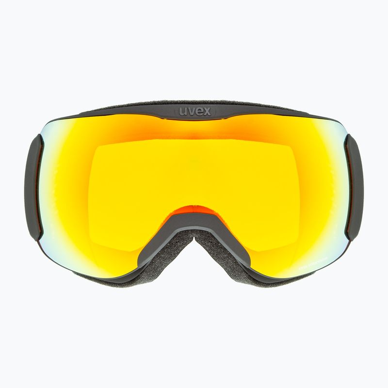 Gogle narciarskie UVEX Downhill 2100 CV black matt/mirror orange yellow 2