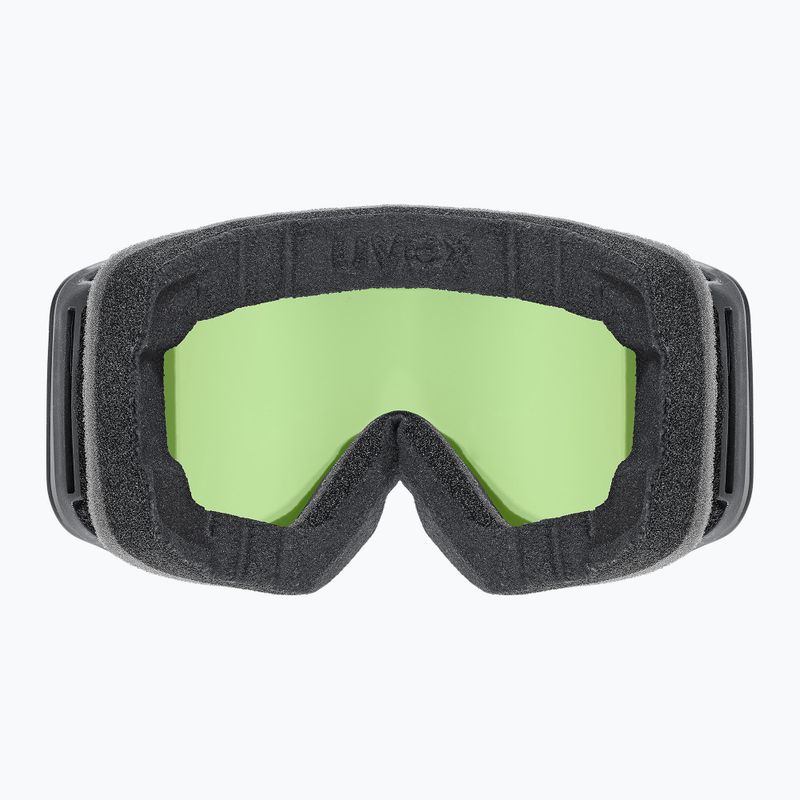 Gogle narciarskie dziecięce UVEX Pwdr FM black matt/mirror red orange clear 3