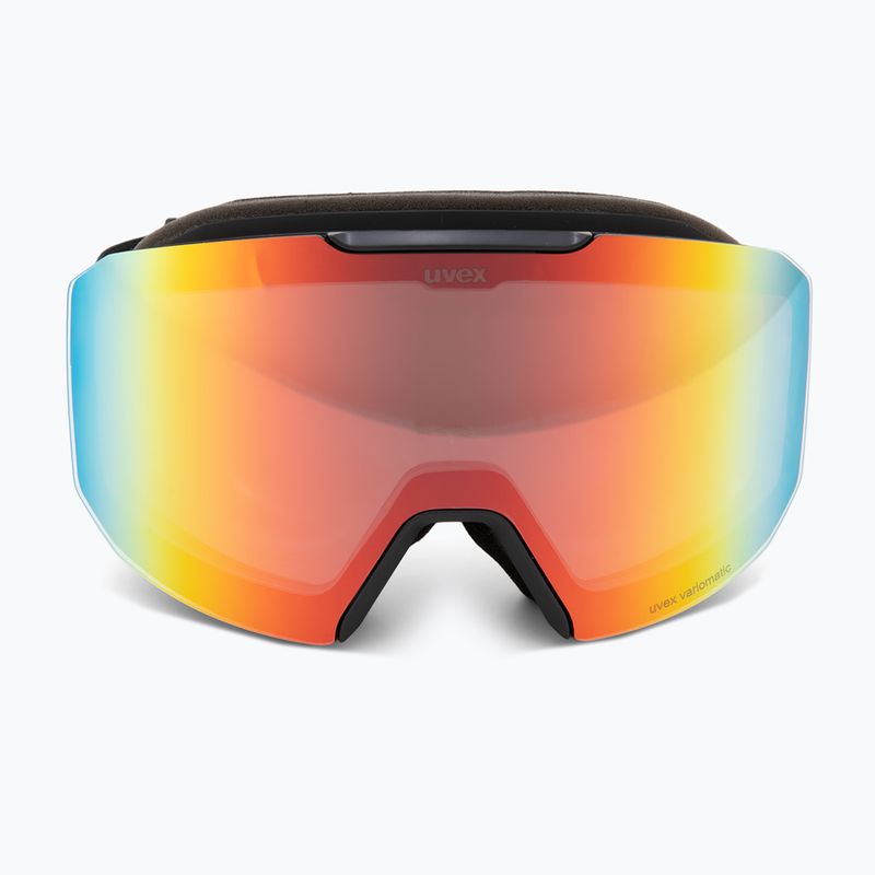 Gogle narciarskie UVEX Evidnt Attract S V + case black matt/mirror rainbow clear/yellow 3