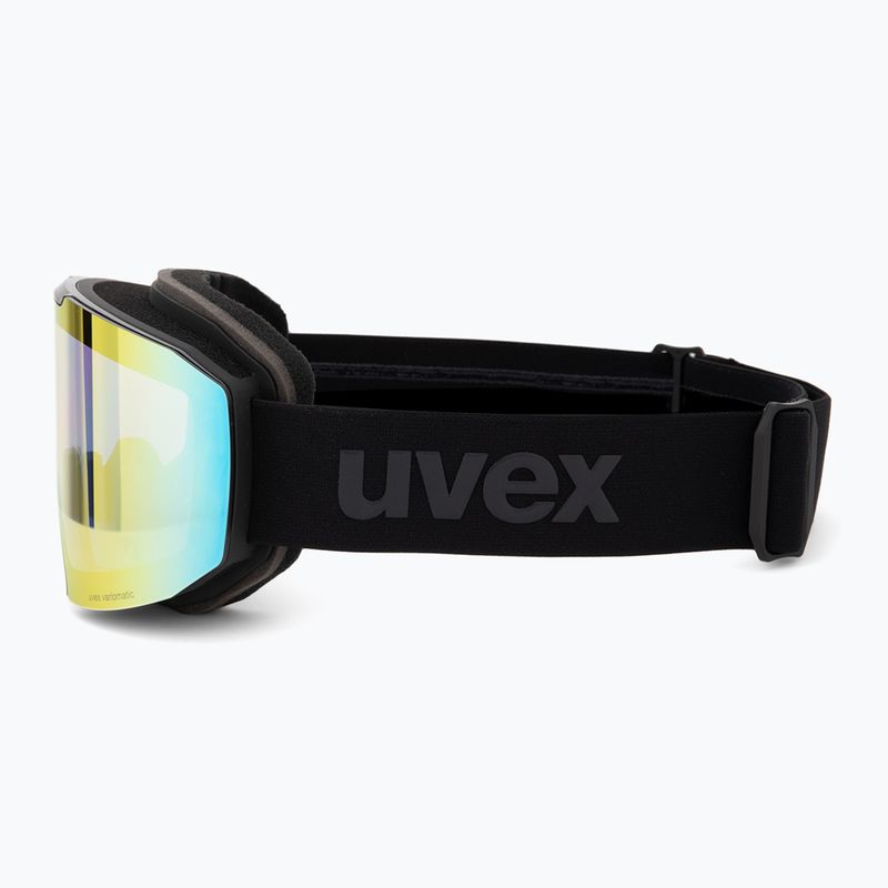 Gogle narciarskie UVEX Evidnt Attract S V + case black matt/mirror rainbow clear/yellow 5
