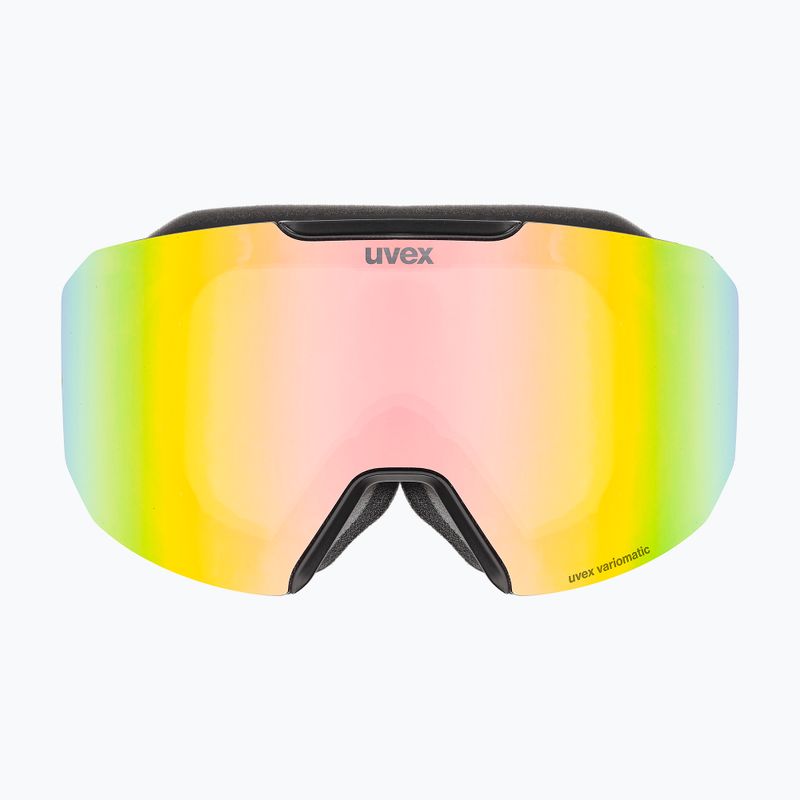 Gogle narciarskie UVEX Evidnt Attract S V + case black matt/mirror rainbow clear/yellow 7
