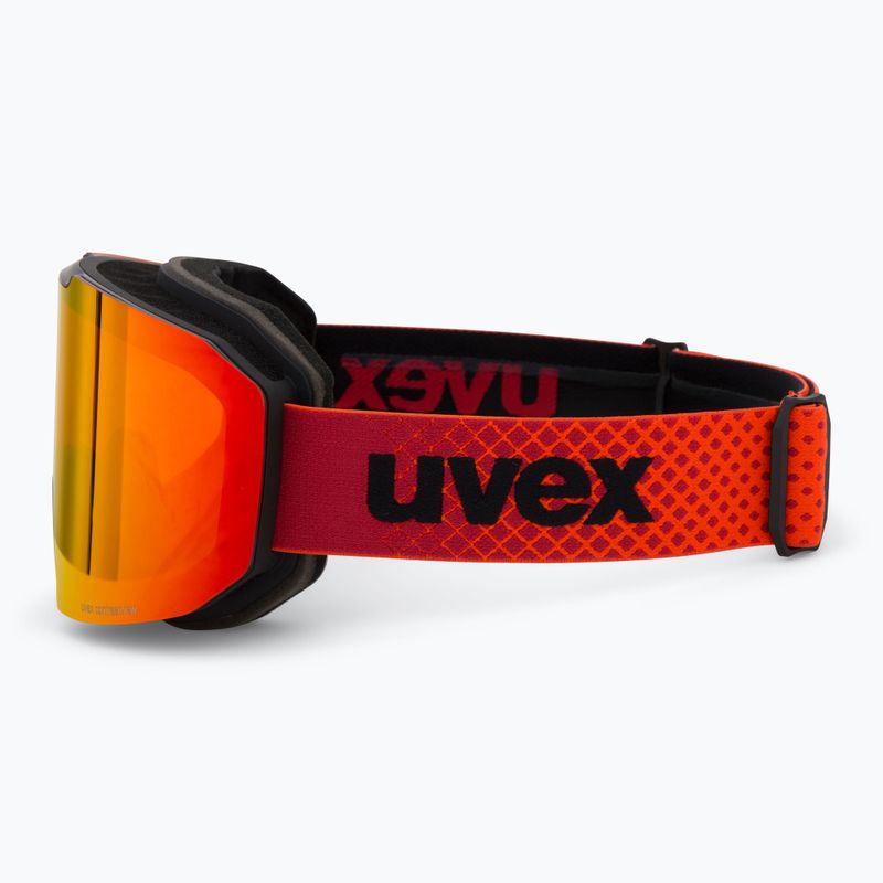 Gogle narciarskie UVEX Evidnt Attract + case black matt/mirror red orange clear 5