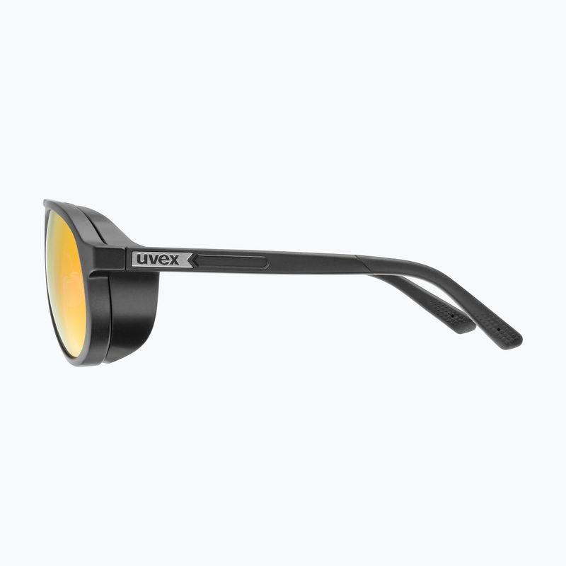 Okulary przeciwsłoneczne UVEX MTN Classic Pure black matt/mirror red 5