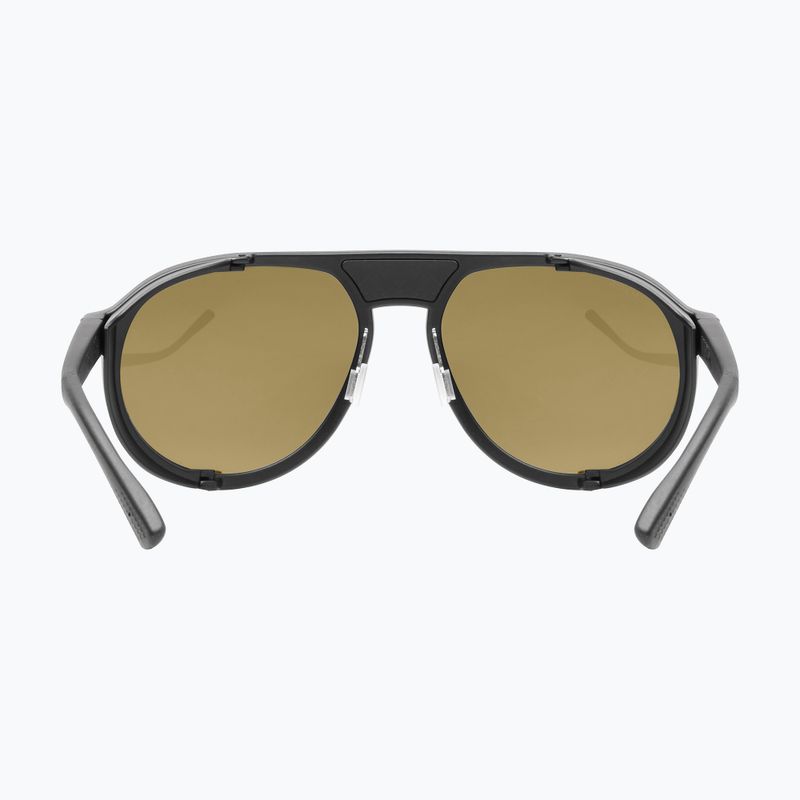 Okulary przeciwsłoneczne UVEX MTN Classic Pure black matt/mirror green 4