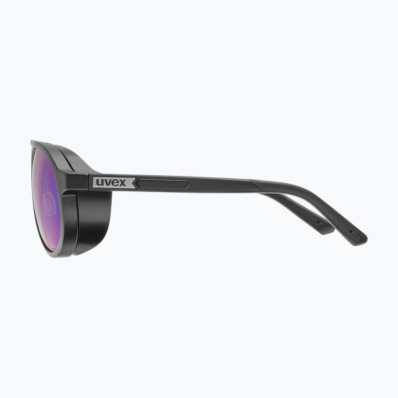 Okulary przeciwsłoneczne UVEX MTN Classic Pure black matt/mirror green 5