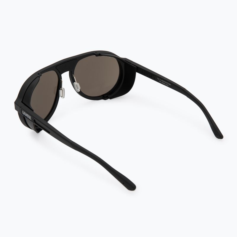 Okulary przeciwsłoneczne UVEX MTN Classic Pure black matt/mirror silver 2