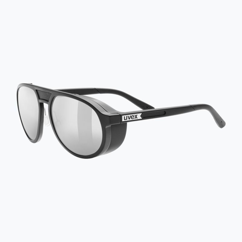 Okulary przeciwsłoneczne UVEX MTN Classic Pure black matt/mirror silver