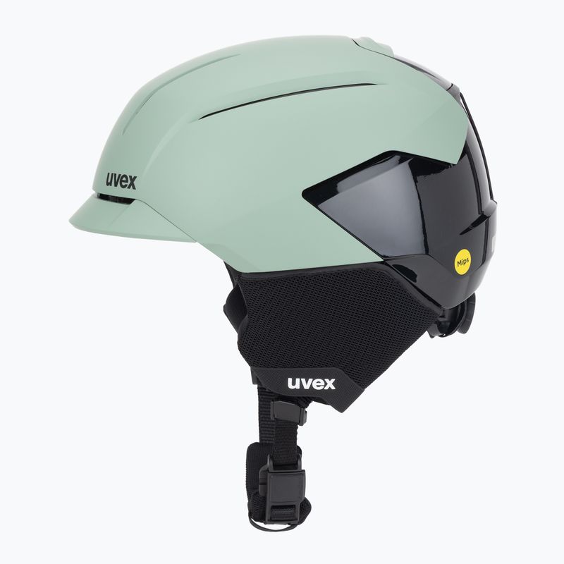 Kask narciarski UVEX Levitate MIPS oxid green/black matt 3