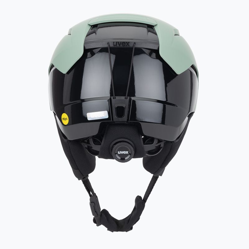 Kask narciarski UVEX Levitate MIPS oxid green/black matt 4