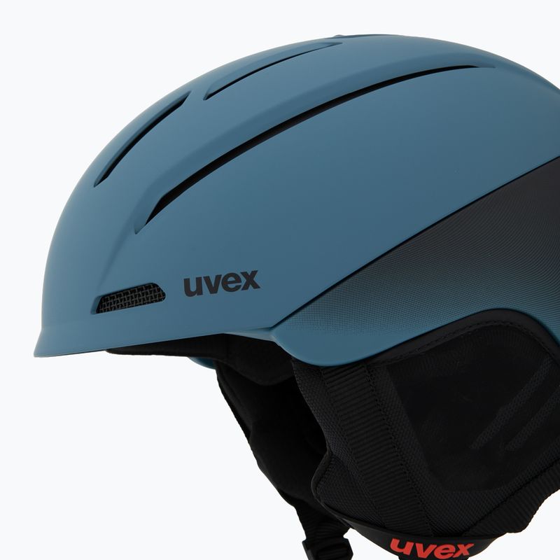 Kask narciarski UVEX Gravitate stone blue/grad black matt 7