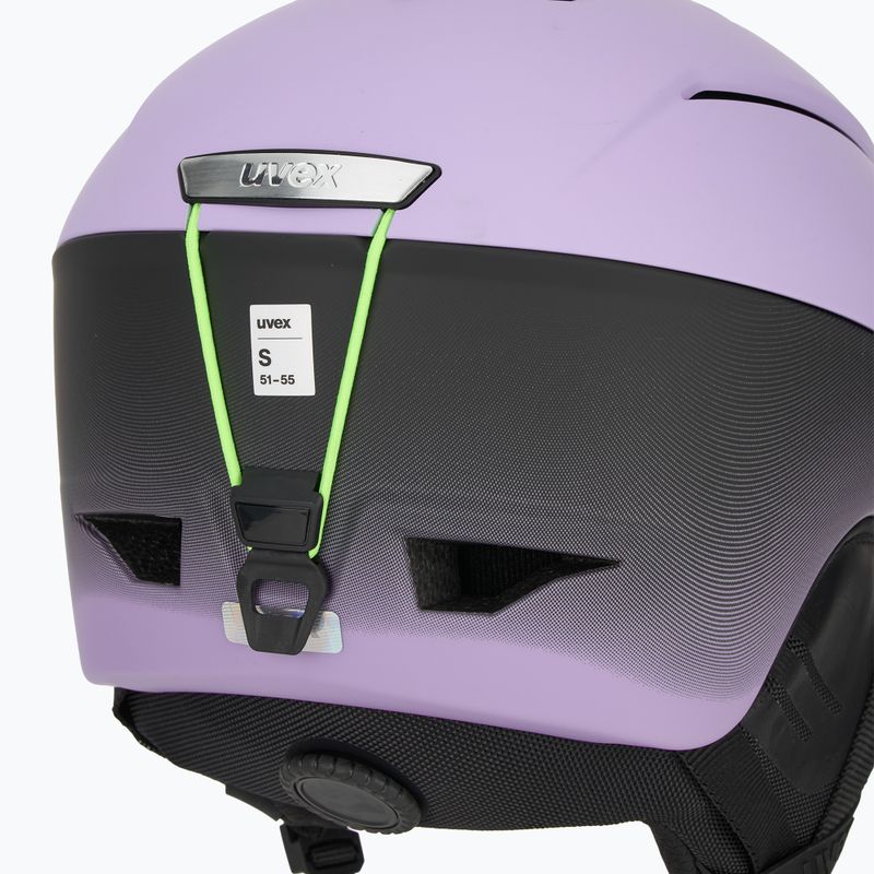 Kask narciarski UVEX Gravitate cool lavender/grad black matt 9
