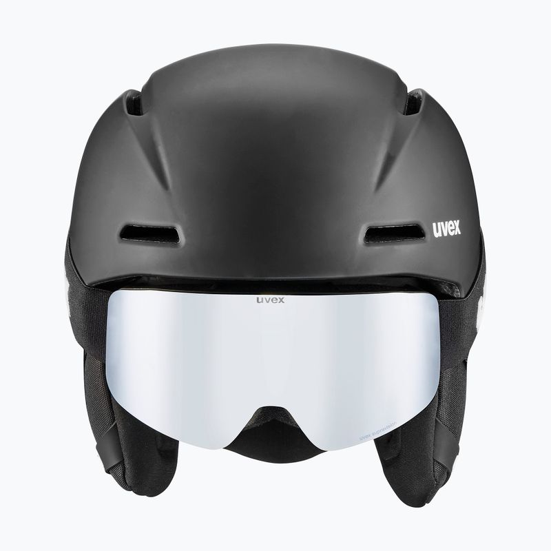Kask narciarski dziecięcy UVEX Viti Set + gogle Speedy Pro black matt/mirror green/yellow/clear 2