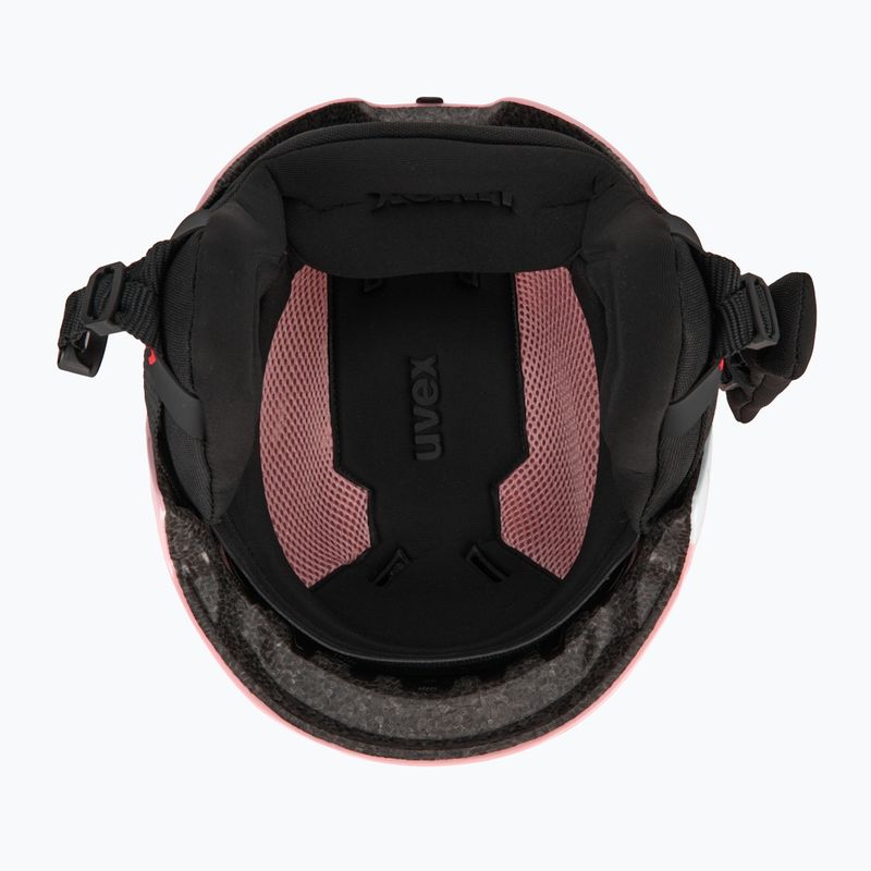 Kask narciarski dziecięcy UVEX Viti Set + gogle Speedy Pro pink penguin/lasergold lite 5