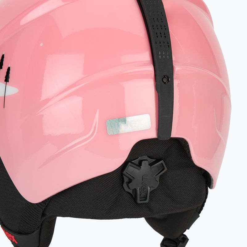 Kask narciarski dziecięcy UVEX Viti Set + gogle Speedy Pro pink penguin/lasergold lite 8