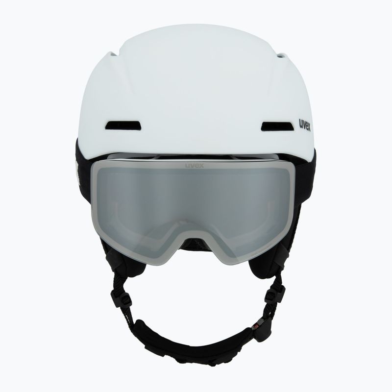 Kask narciarski dziecięcy UVEX Viti Set + gogle Speedy Pro white matt/mirror silver/green/clear 2