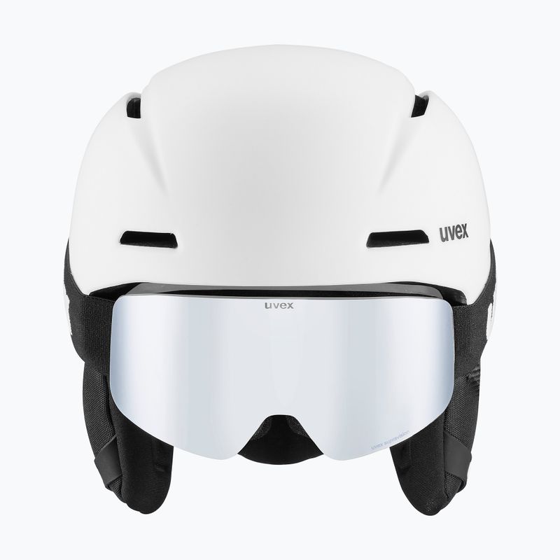 Kask narciarski dziecięcy UVEX Viti Set + gogle Speedy Pro white matt/mirror silver/green/clear 2