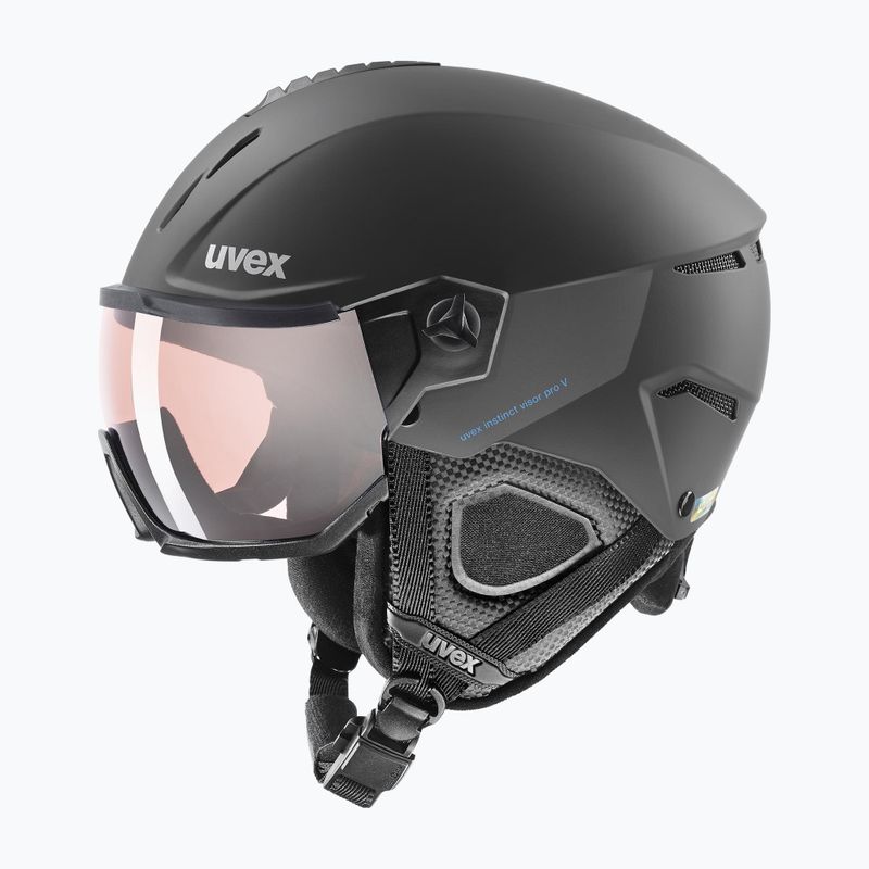 Kask narciarski UVEX Wanted Visor Pro V black matte