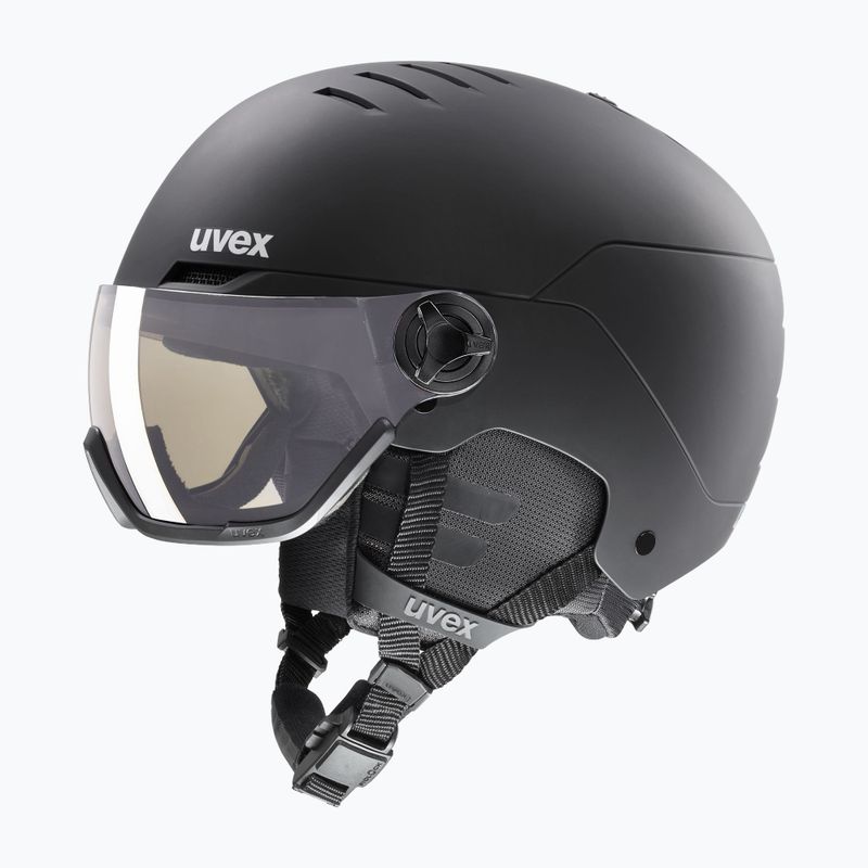 Kask narciarski UVEX Wanted Visor Pro V black matte