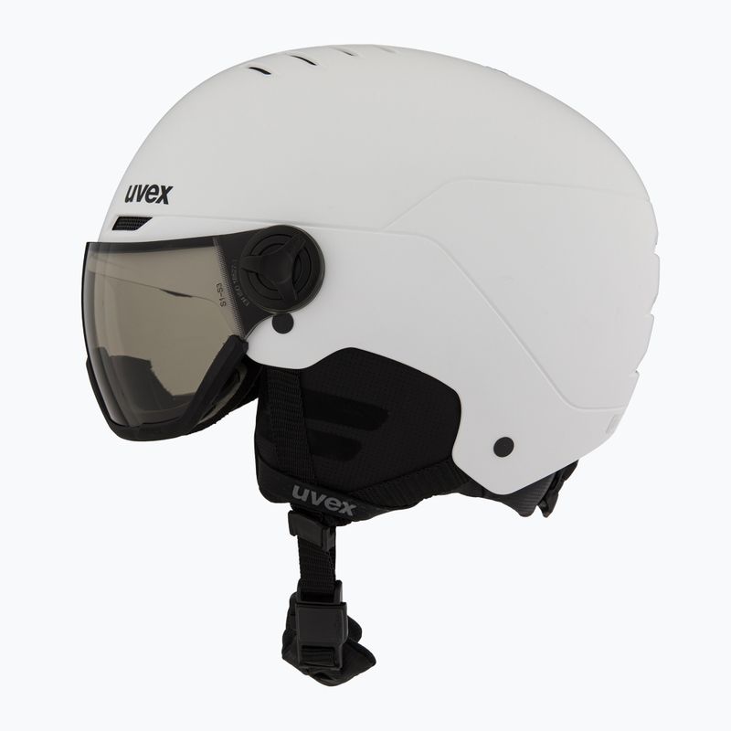 Kask narciarski UVEX Wanted Visor Pro V white matt 3