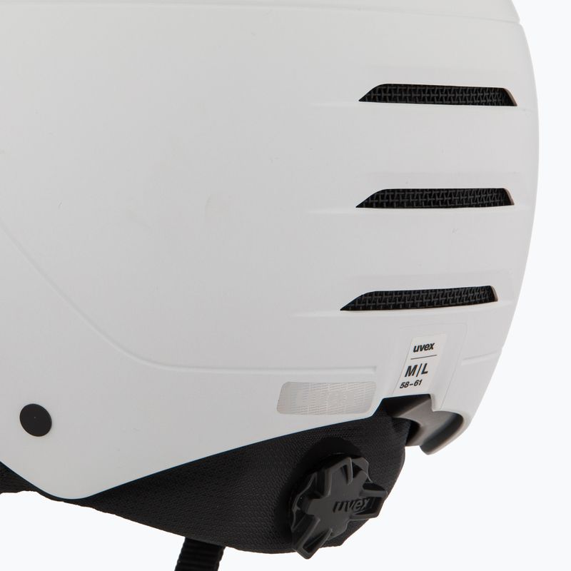 Kask narciarski UVEX Wanted Visor Pro V white matt 7