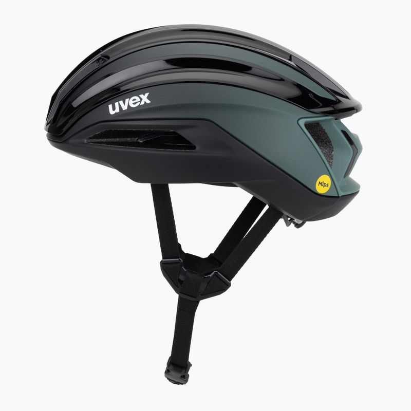 Kask rowerowy UVEX Surge Aero MIPS black/sage green matt 3