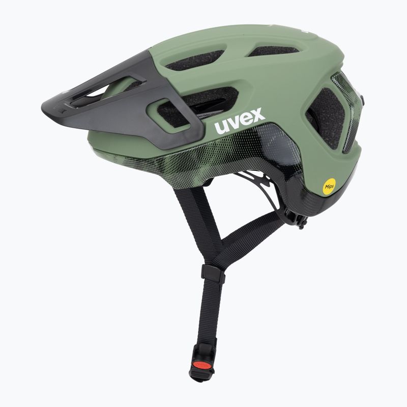 Kask rowerowy UVEX React MIPS moss green/black matt 3
