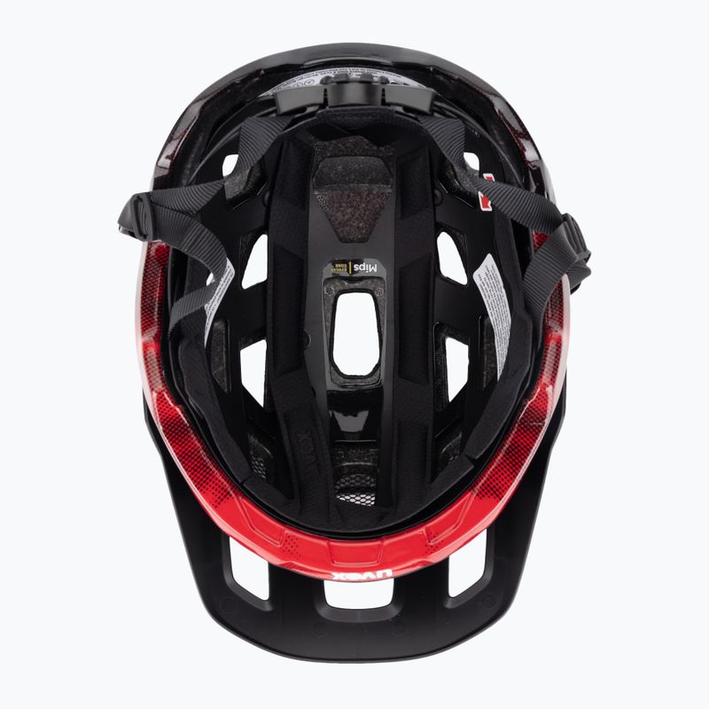 Kask rowerowy UVEX React MIPS black/ruby red matt 5
