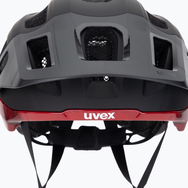 Kask rowerowy UVEX React MIPS black/ruby red matt 7
