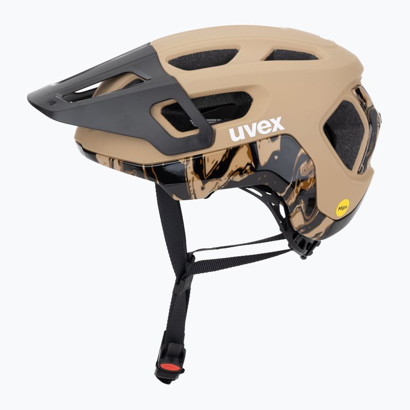 Kask rowerowy UVEX React MIPS desert/black matt 3