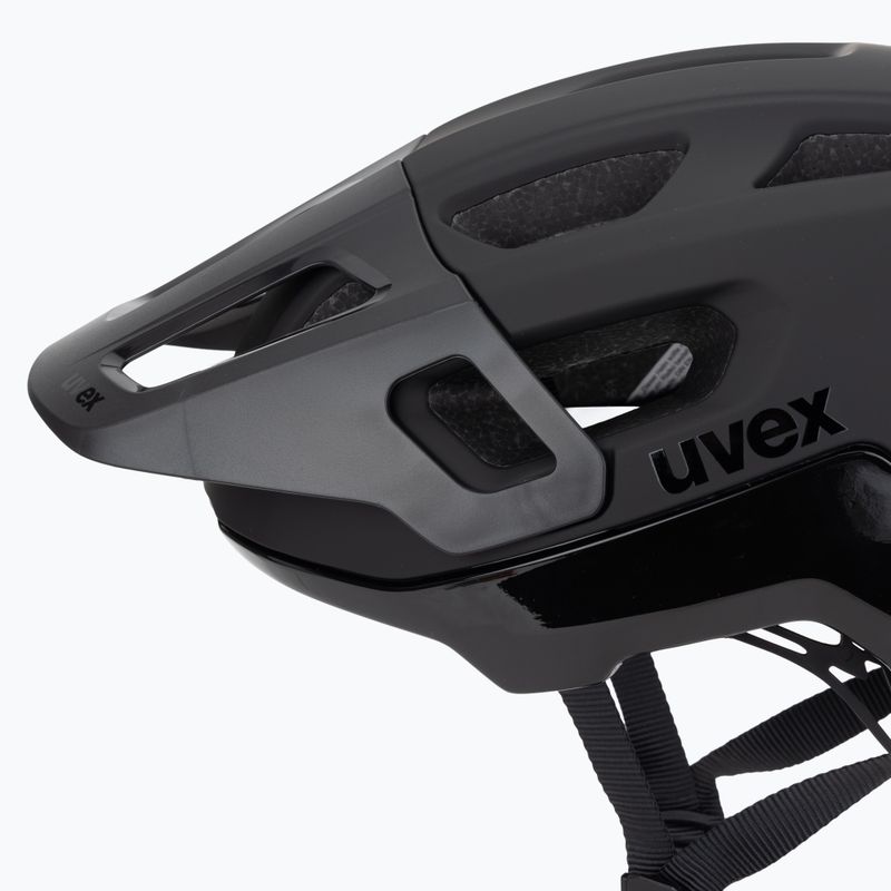 Kask rowerowy UVEX React black matte 7