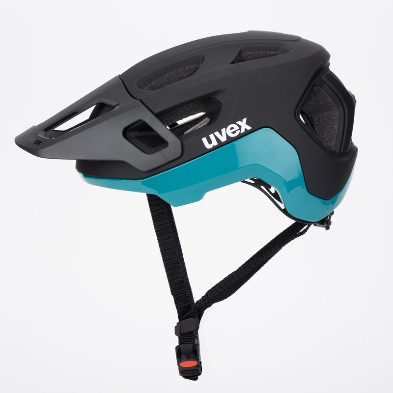 Kask rowerowy UVEX React black/teal matt 3