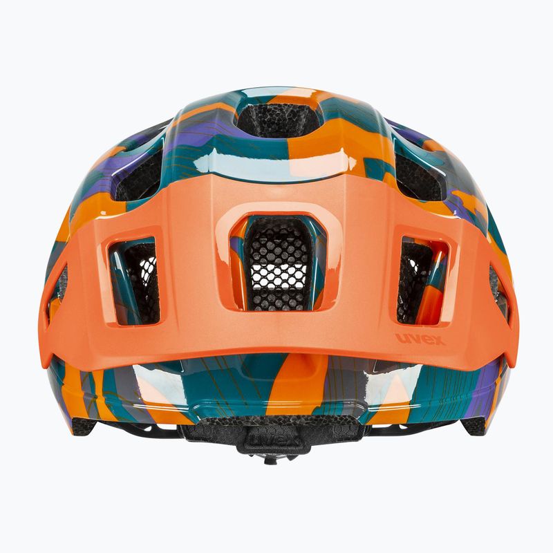 Kask rowerowy dziecięcy UVEX React Jr papaya camo matt 2