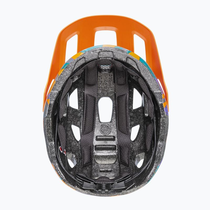 Kask rowerowy dziecięcy UVEX React Jr papaya camo matt 4
