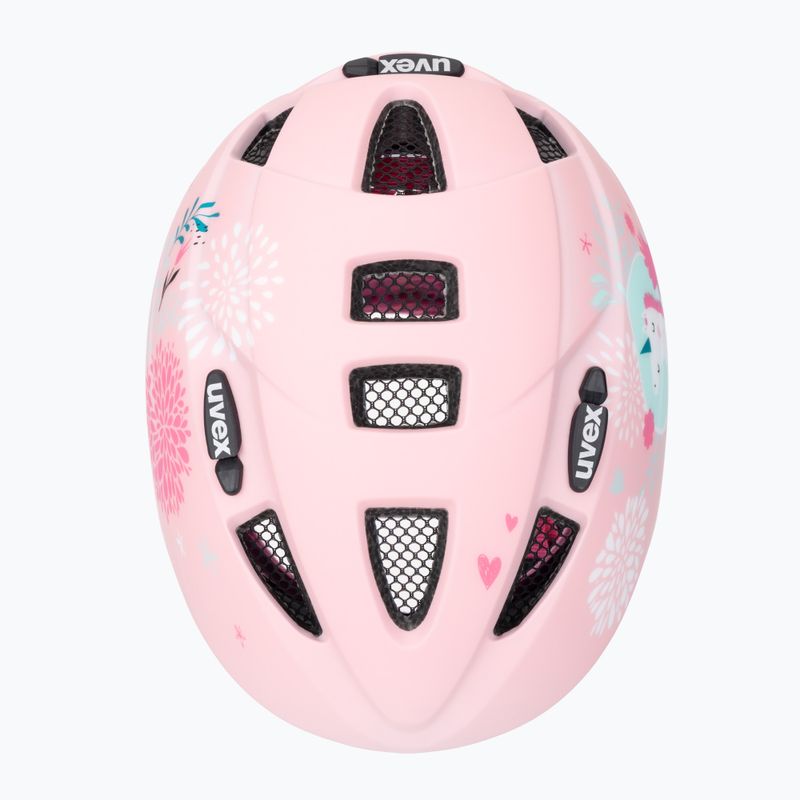 Kask rowerowy dziecięcy UVEX Kid 2 CC pink unicorn matt 6