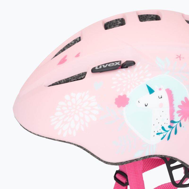 Kask rowerowy dziecięcy UVEX Kid 2 CC pink unicorn matt 7