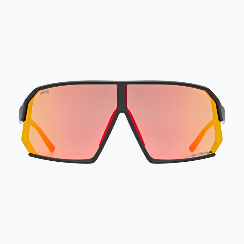 Okulary przeciwsłoneczne UVEX Sportstyle 237 CV black matt/mirror red 2