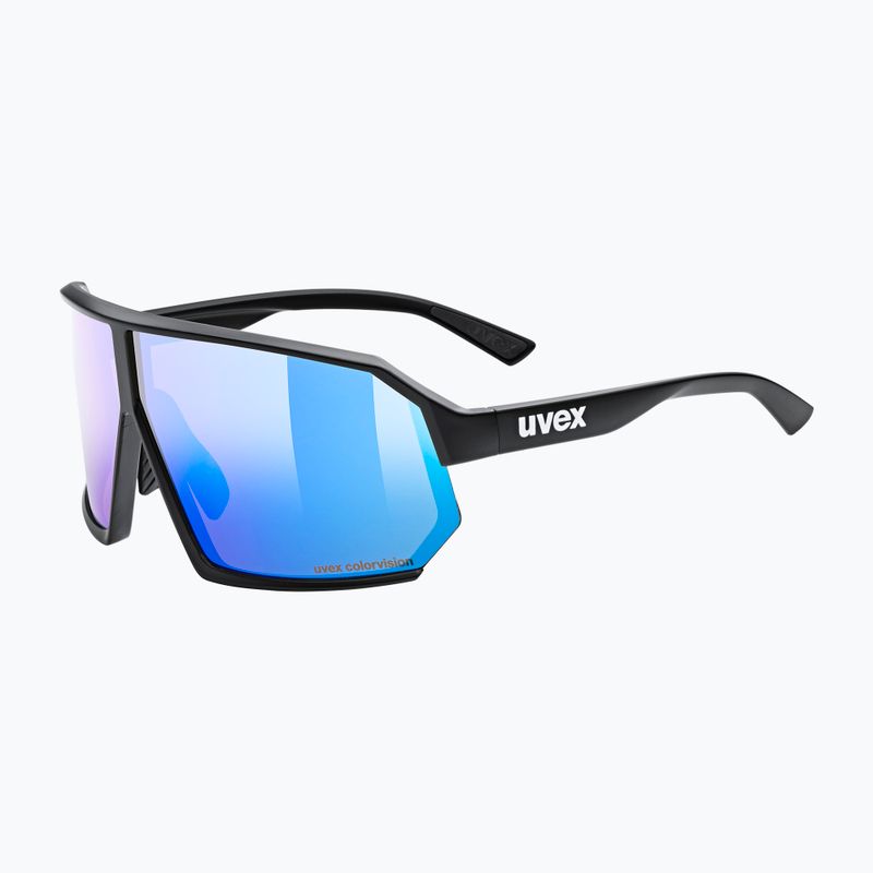 Okulary przeciwsłoneczne UVEX Sportstyle 237 CV black matt/mirror blue
