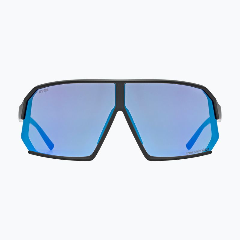 Okulary przeciwsłoneczne UVEX Sportstyle 237 CV black matt/mirror blue 2