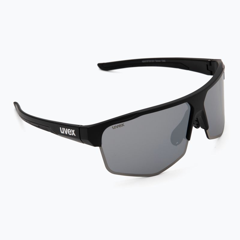 Okulary przeciwsłoneczne UVEX Axos Set black matt/mirror silver/clear 2