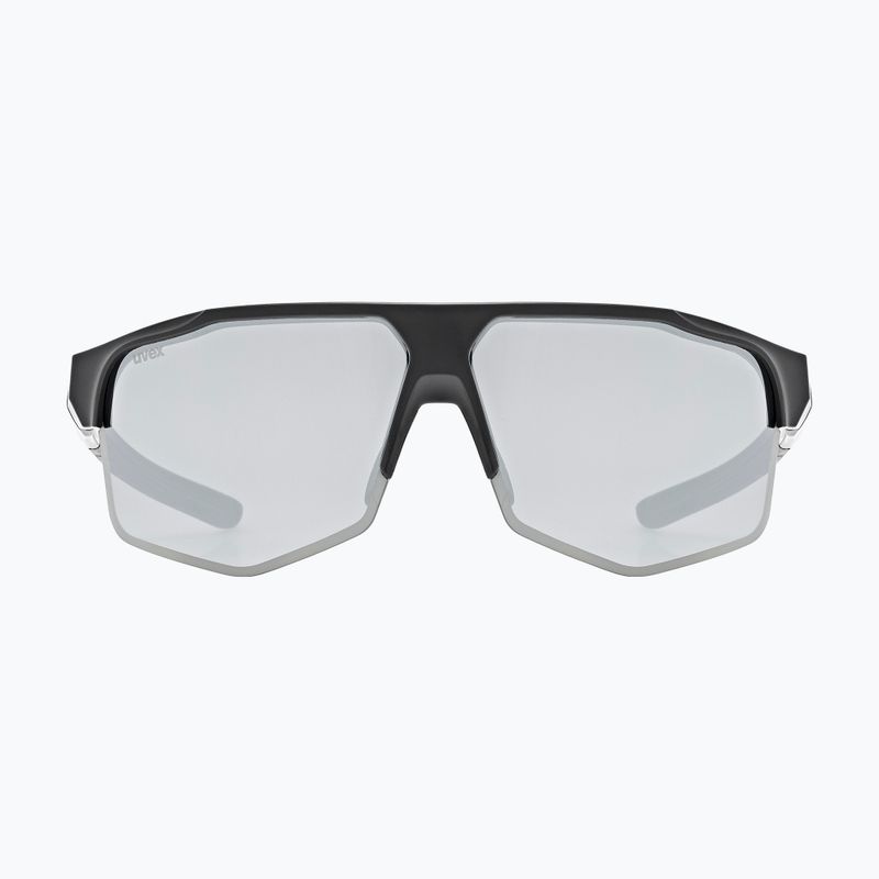 Okulary przeciwsłoneczne UVEX Axos Set black matt/mirror silver/clear 3