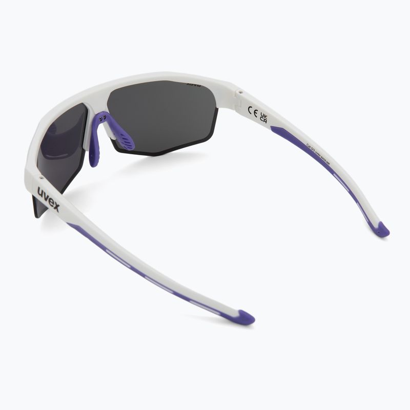 Okulary przeciwsłoneczne UVEX Axos Set white matt/mirror purple/clear 3