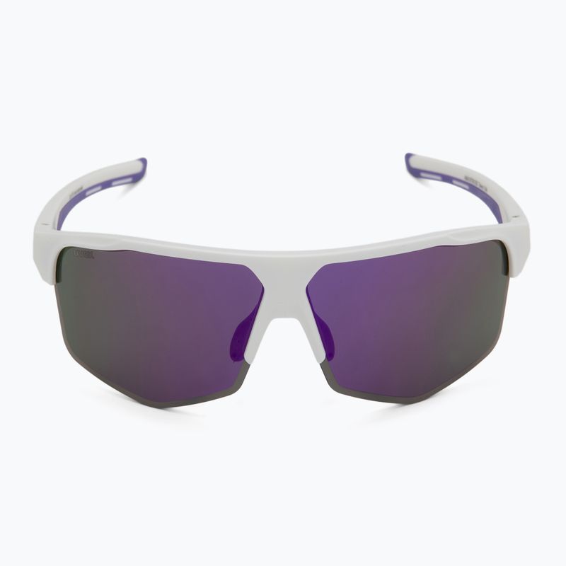 Okulary przeciwsłoneczne UVEX Axos Set white matt/mirror purple/clear 4