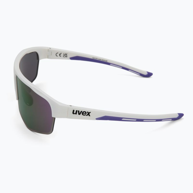 Okulary przeciwsłoneczne UVEX Axos Set white matt/mirror purple/clear 5