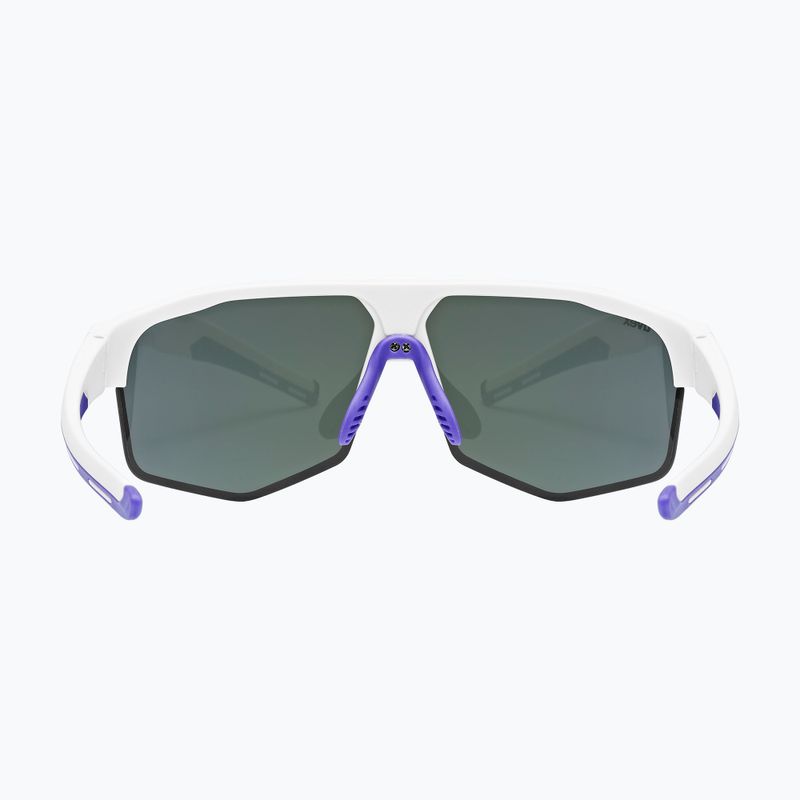 Okulary przeciwsłoneczne UVEX Axos Set white matt/mirror purple/clear 4