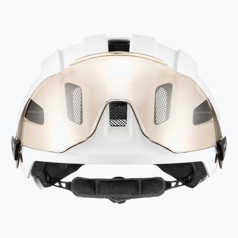 Kask rowerowy UVEX Stride Visor white matt/litemirror silver 3