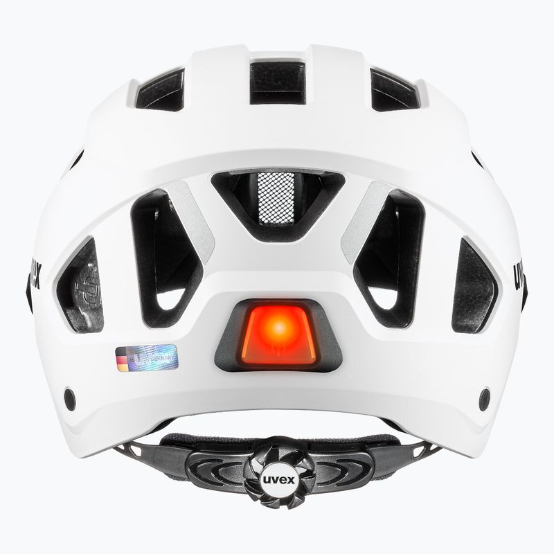 Kask rowerowy UVEX Stride Visor white matt/litemirror silver 5