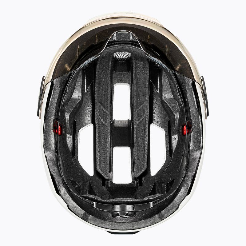Kask rowerowy UVEX Stride Visor white matt/litemirror silver 7