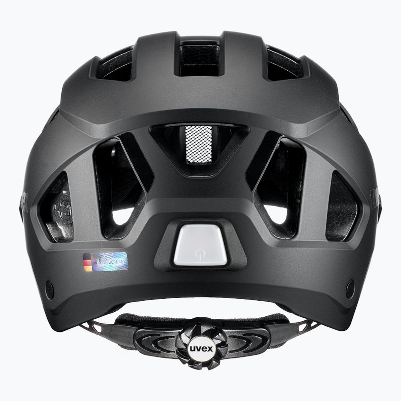 Kask rowerowy UVEX Stride Visor black matt/litemirror silver 4