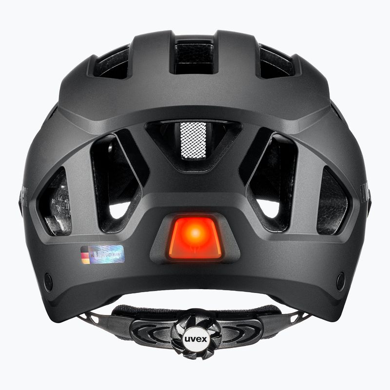 Kask rowerowy UVEX Stride Visor black matt/litemirror silver 5