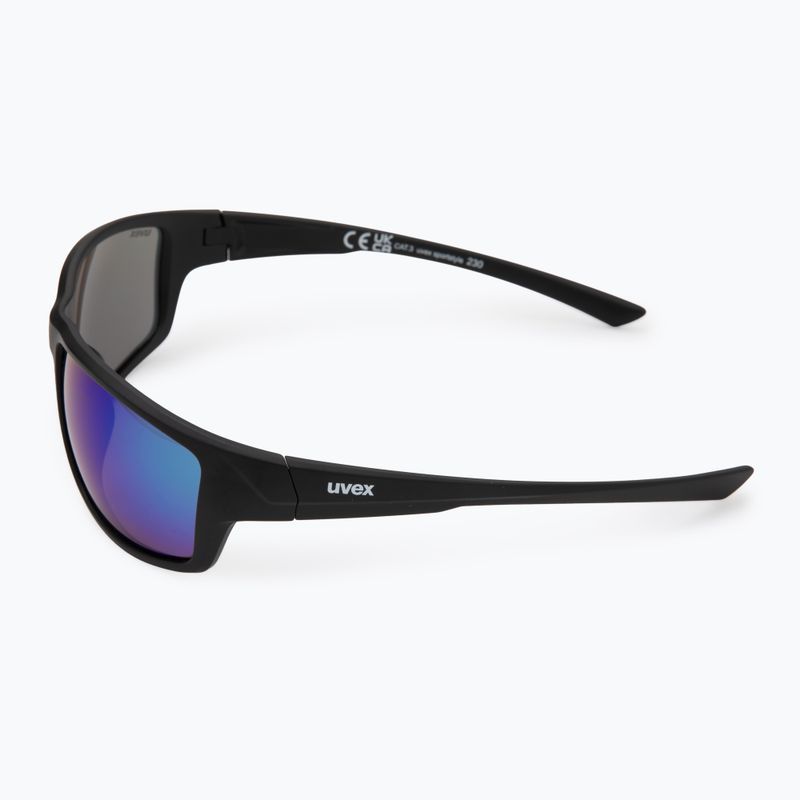 Okulary przeciwsłoneczne UVEX Sportstyle 230 black matt/mirror green 4